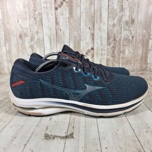 Mizuno Wave Rider 25 Mens Running Shoes Navy Teal J1GC217520 Size 12